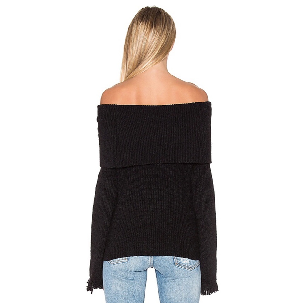 Anthro Fringe Sleeve “Avila” Sweater by Ella Moss - Picture 2 of 8